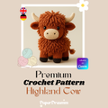Häkelanleitung Highland Kuh