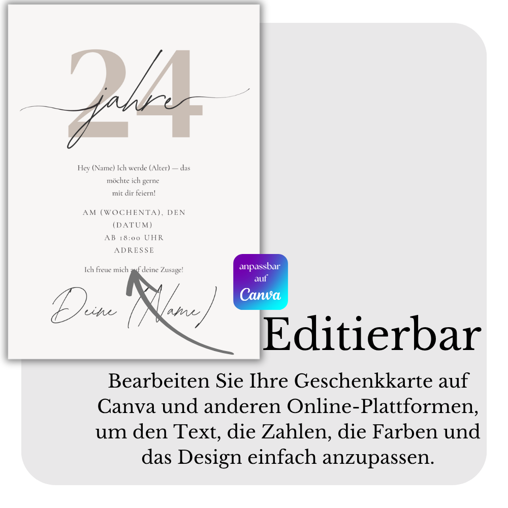 Geburtstagseinladungskarte zum ausdrucken
