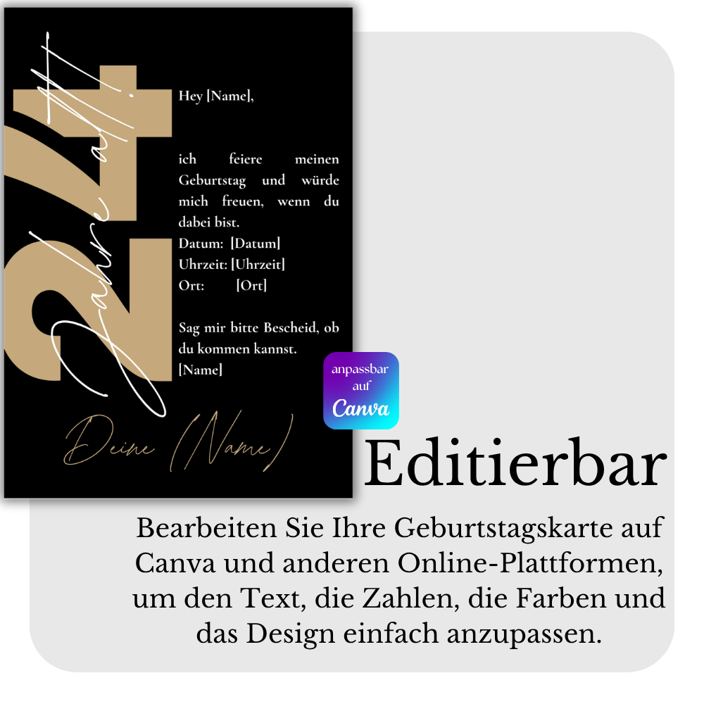 Geburtstagseinladungskarte
